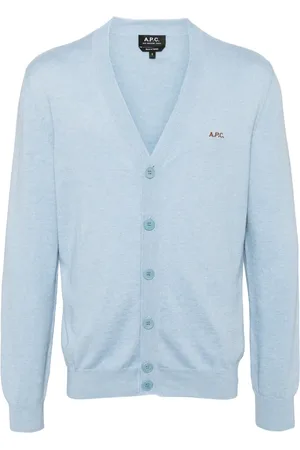 A.P.C. Cardigan en coton à logo brodé