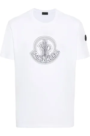 Moncler T-shirt en coton à logo appliqué
