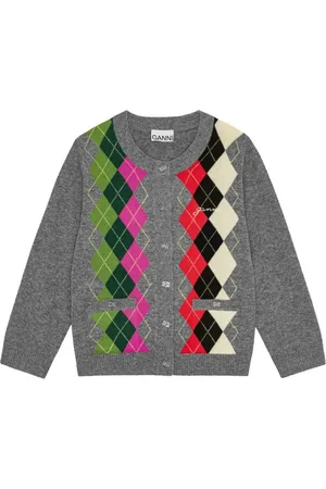 Ganni Cardigan à losanges