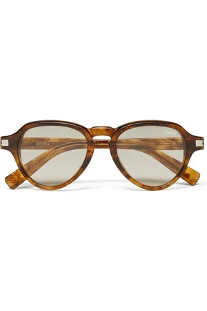 Ermenegildo Zegna Lunettes de soleil à monture ronde
