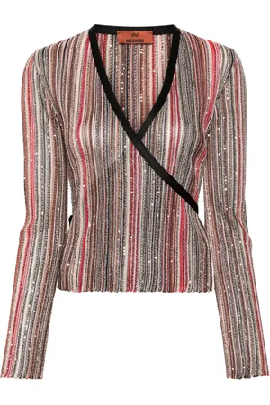 Missoni Pull orné de sequins à rayures