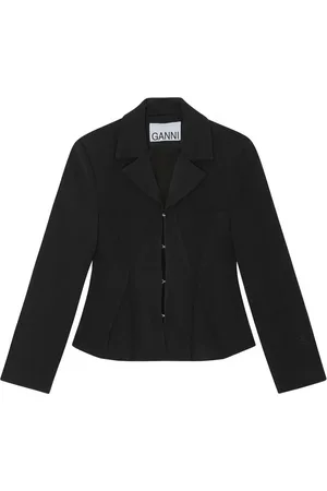 Ganni Blazer à revers crantés