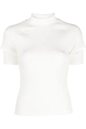 Helmut Lang Haut nervuré à découpes