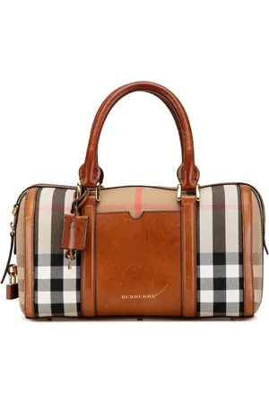 Burberry Sac boston Alchester Sactorial en toile à motif House Check (2018-2024)