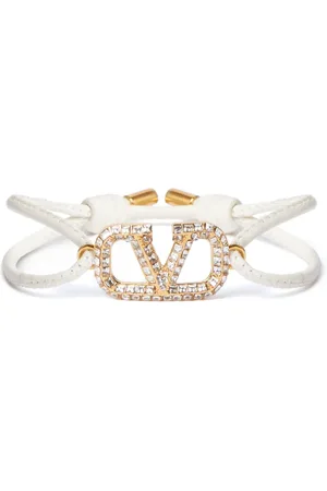 VALENTINO GARAVANI Bracelet en cuir à détail VLOGO