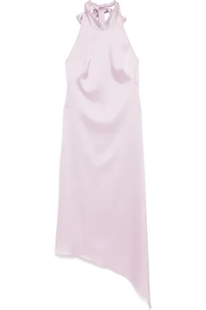 Amsale Robe longue asymétrique à dos-nu