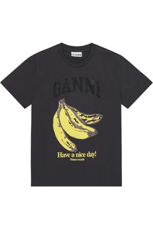 Ganni T-shirt à imprimé Banana