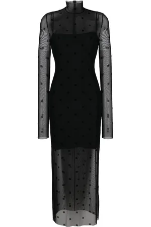 Givenchy Robe longue en tulle à motif 4G