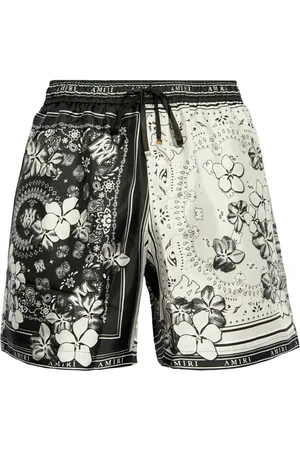 AMIRI Short fleuri à motif bandana