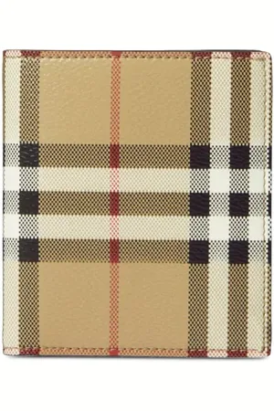 Burberry Portefeuille pliant à carreaux