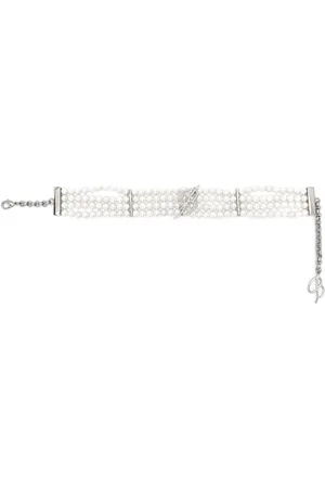 BLUMARINE Collier ras-du-cou serti de perles