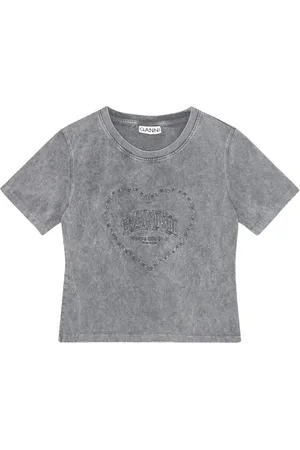 Ganni T-shirt à logo brodé
