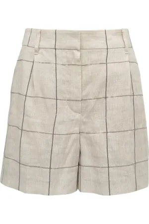 Brunello Cucinelli Short à carreaux