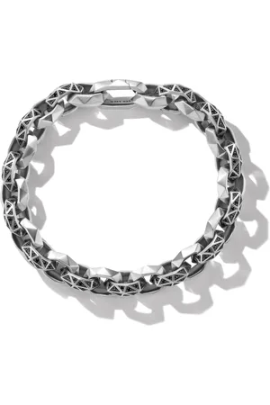David Yurman Bracelet Torqued Faceted Link en sterling (11,6 mm)