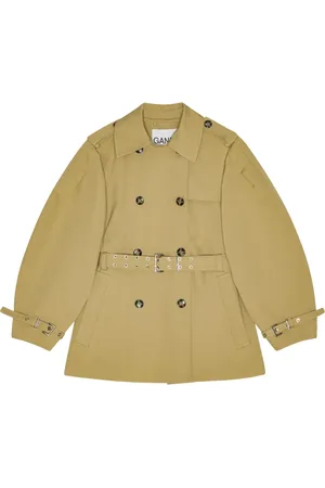 Ganni Trench à manches bouffantes