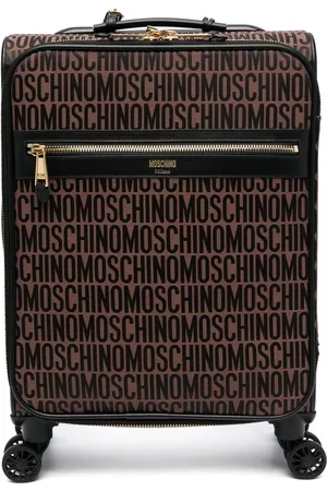 Moschino Valise en cuir à motif monogrammé