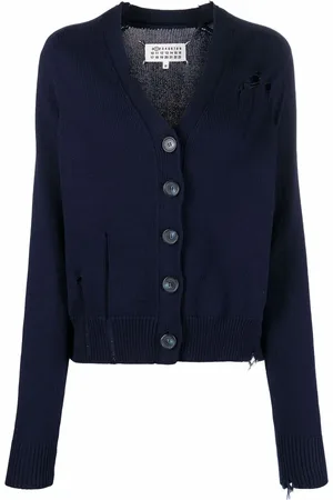 Maison Margiela Cardigan effet-usé à col v