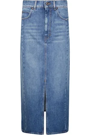 Max Mara Jupe en coton à coupe mi-longue