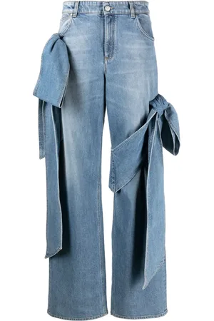 BLUMARINE Jean ample à détail de nœud