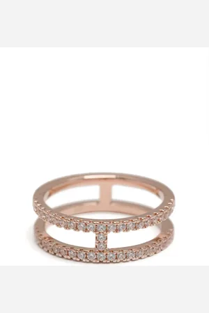APM Monaco Bague Double Line Pavé