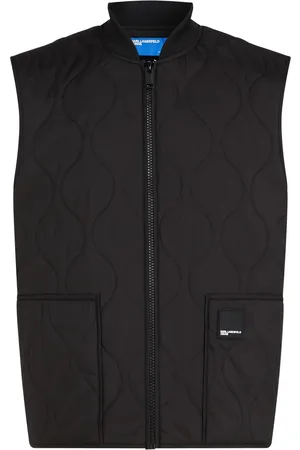 Karl Lagerfeld Gilet matelassé à plaque logo