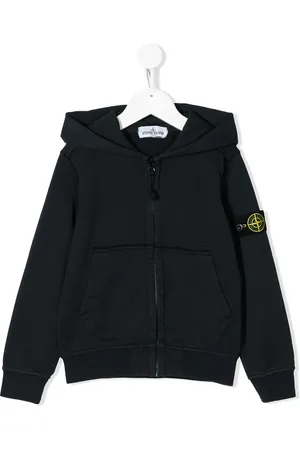 Stone Island Sweat à capuche zippé à patch logo