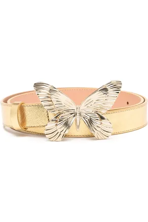 BLUMARINE Ceinture en cuir à motif papillon