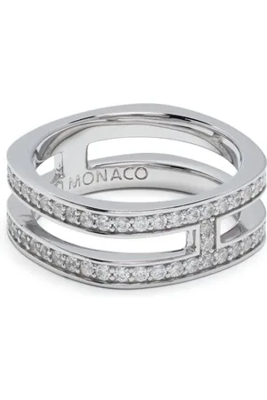 APM Monaco Bague pavée de zircons