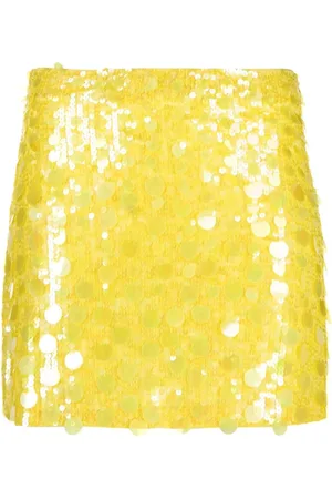 P.A.R.O.S.H. Jupe ornée de sequins à taille haute