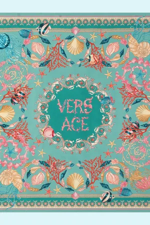 VERSACE Foulard Underwater Barocco en soie