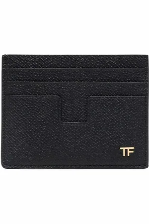 Tom Ford Porte-cartes en cuir à plaque logo