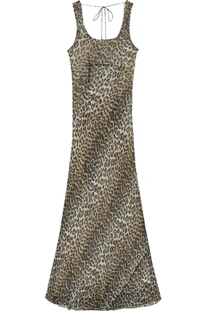 Ganni Robe à imprimé léopard