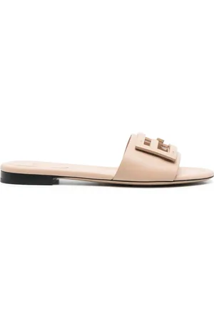 Fendi Claquettes en cuir à semelle plate