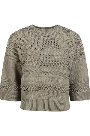 Fabiana Filippi Pull crop en maille ajourée