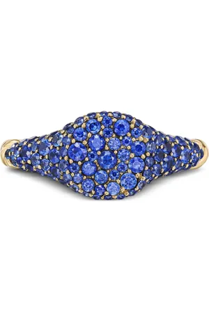 David Yurman Bague Petite Pavé en 18ct sertie de saphirs (7 mm)