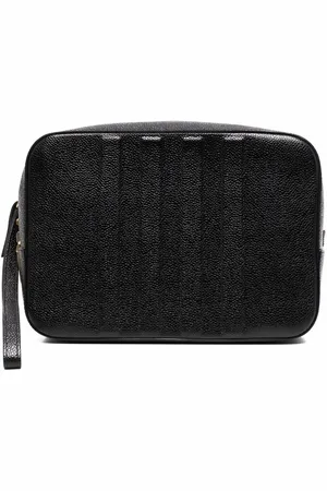 Thom Browne Trousse de toilette à détails 4 bandes signature