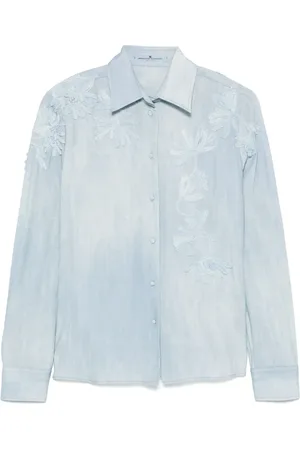 ERMANNO SCERVINO Floral-embroidered shirt