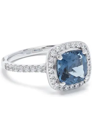 APM Monaco Bague carrée pavée de zircons