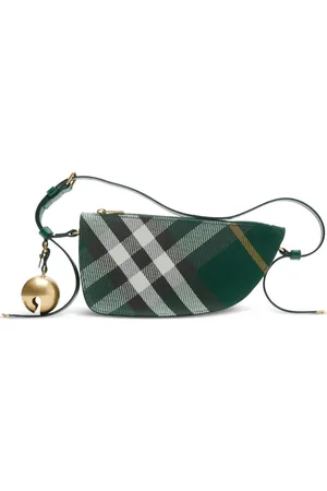 Burberry Mini sac à bandoulière Shield à carreaux