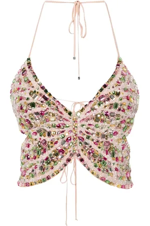 BLUMARINE Haut à ornements strassés