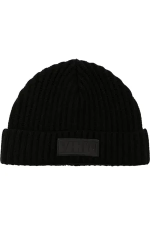 VALENTINO GARAVANI Bonnet en laine vierge à patch logo