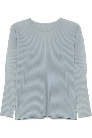Issey Miyake T-shirt à effet plissé