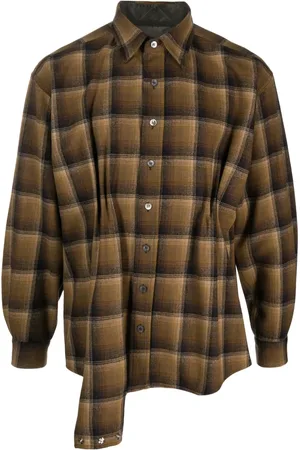 Maison Margiela X Pendleton chemise asymétrique à carreaux