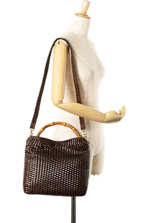 Gucci Sac à bandoulière Bamboo en cuir 20e siècle