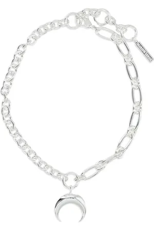 Marine Serre Collier à pendentif croissant de lune
