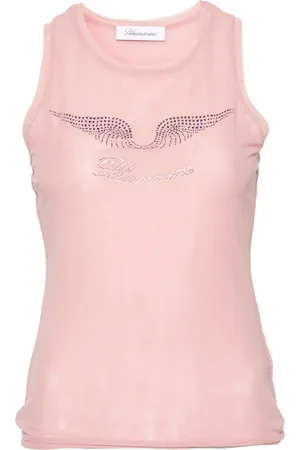 BLUMARINE Débardeur à détails de strass