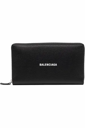 Balenciaga Portefeuille en cuir à logo imprimé