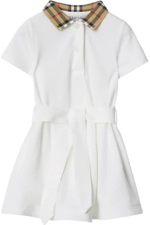 Burberry Robe-chemise à col polo