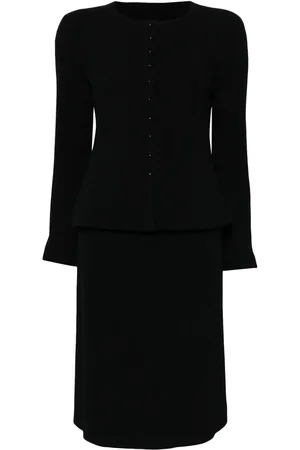 CHANEL Tailleur-jupe à veste à simple boutonnage (2002)