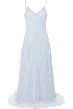 ERMANNO SCERVINO Robe longue plissée en soie